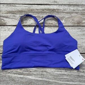 Lululemon Energy Longline‎ Bra Lazurite blue, Size 10 B-D cups NWT